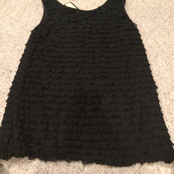 J.T.B black ruffle tank top. New with tags size M - Picture 5 of 7